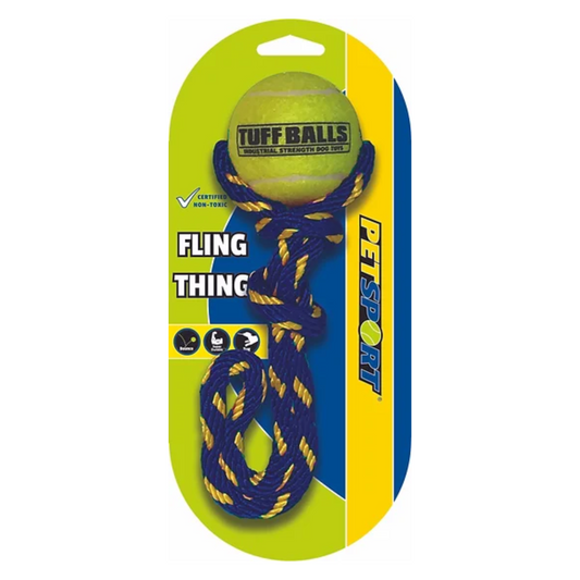 Petsport Tuff Ball Fling Thing Dog Toy- Medium