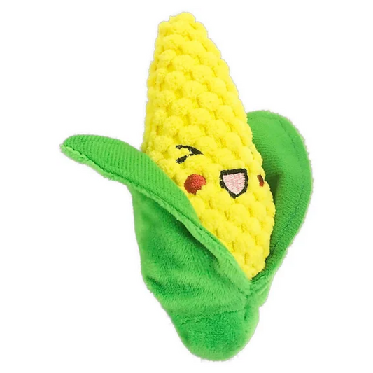 Petsport Tiny Tots Foodies Corn Plush Dog Toy - DS