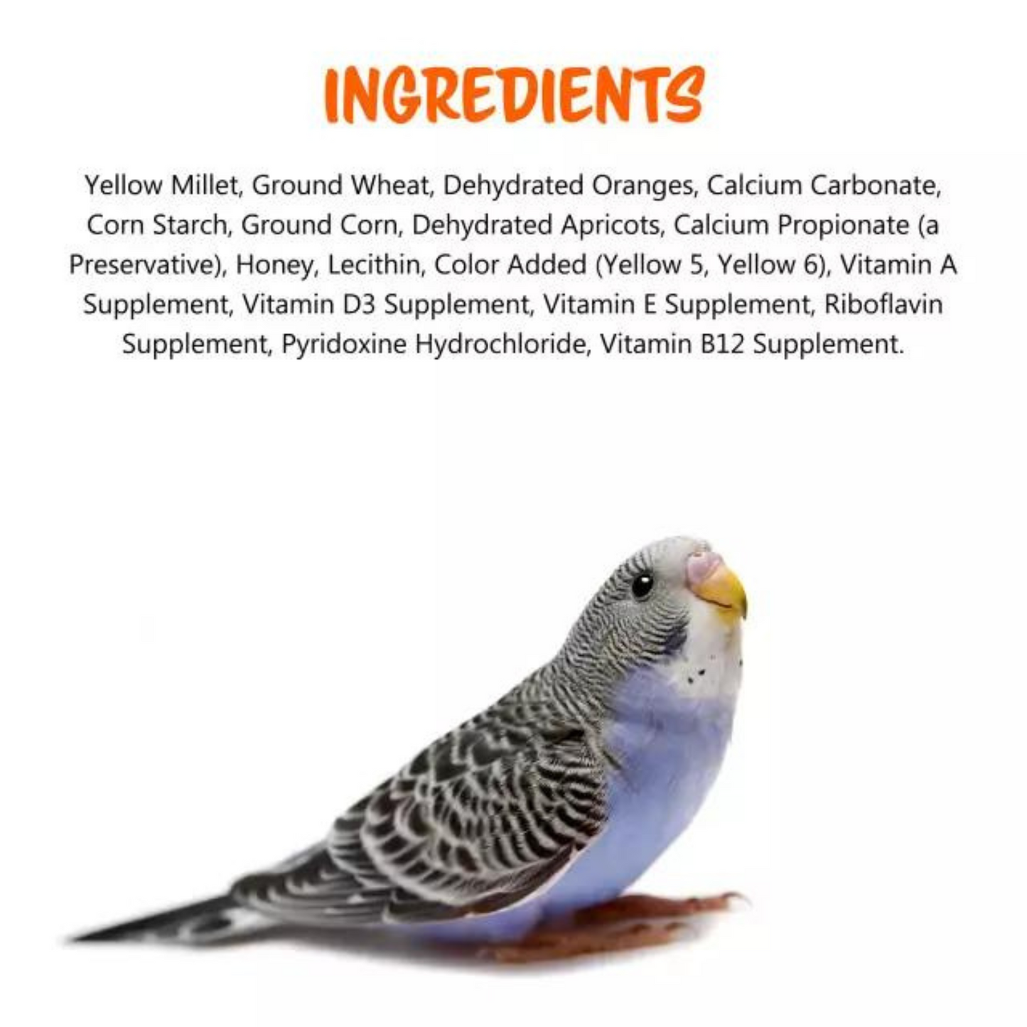 Vitakraft Crunch Sticks Parakeet Treat - Orange & Apricot Flavor