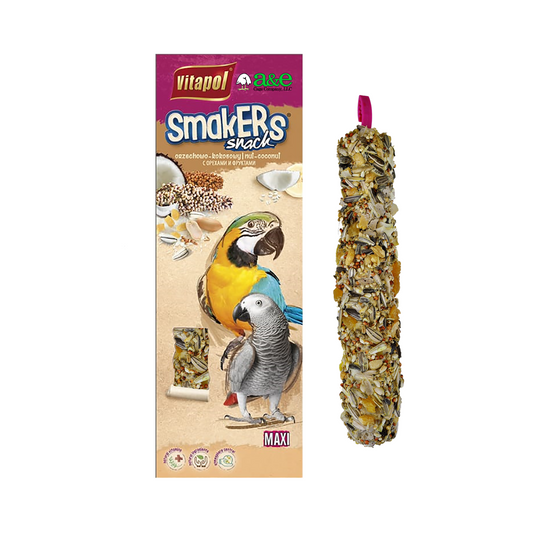 A&E Cage Company Smakers Parrot XXL Nut Treat Sticks - DS