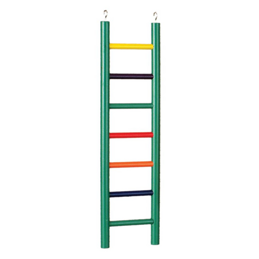 Prevue Carpenter Creations Hardwood Bird Ladder Assorted Colors(7 Rung 15" Long) - DS