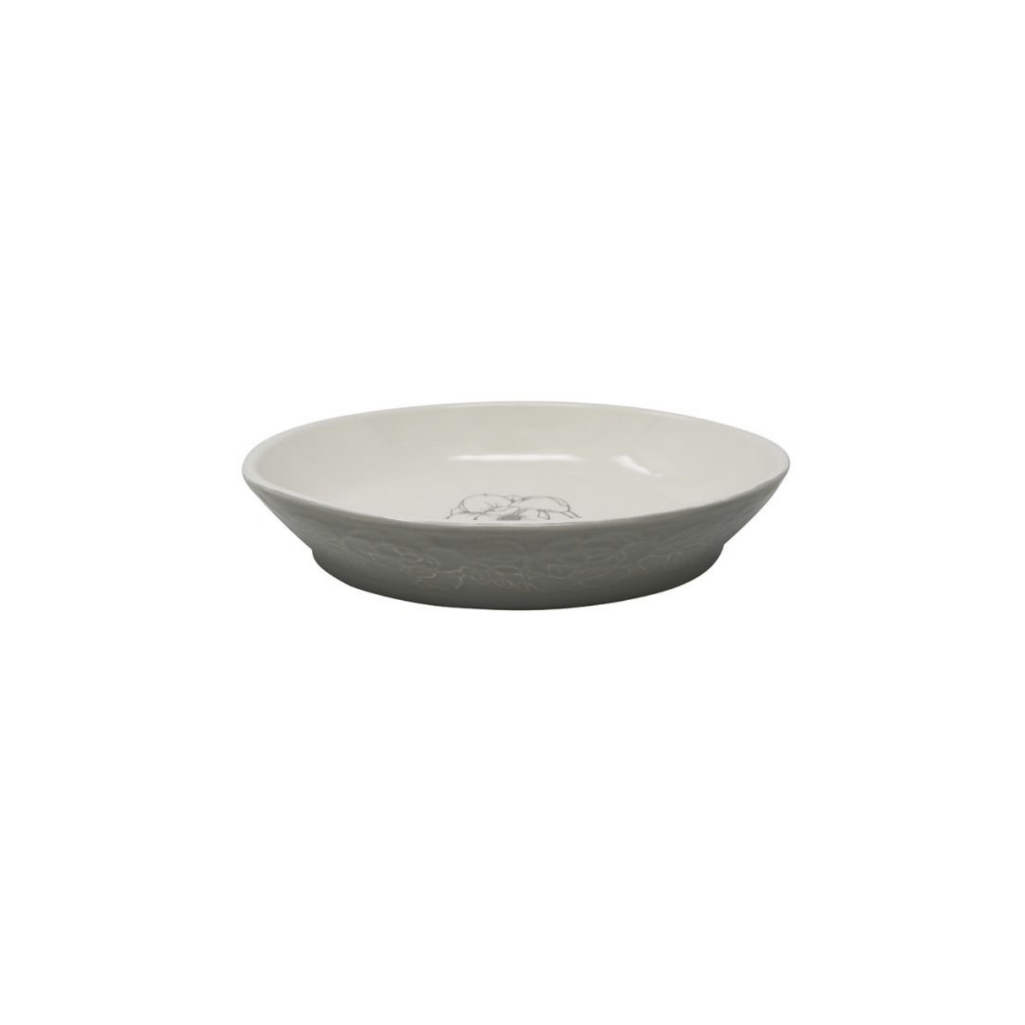 Pioneer Pet Ceramic Bowl Magnolia Oval 8.2" x 1.4"