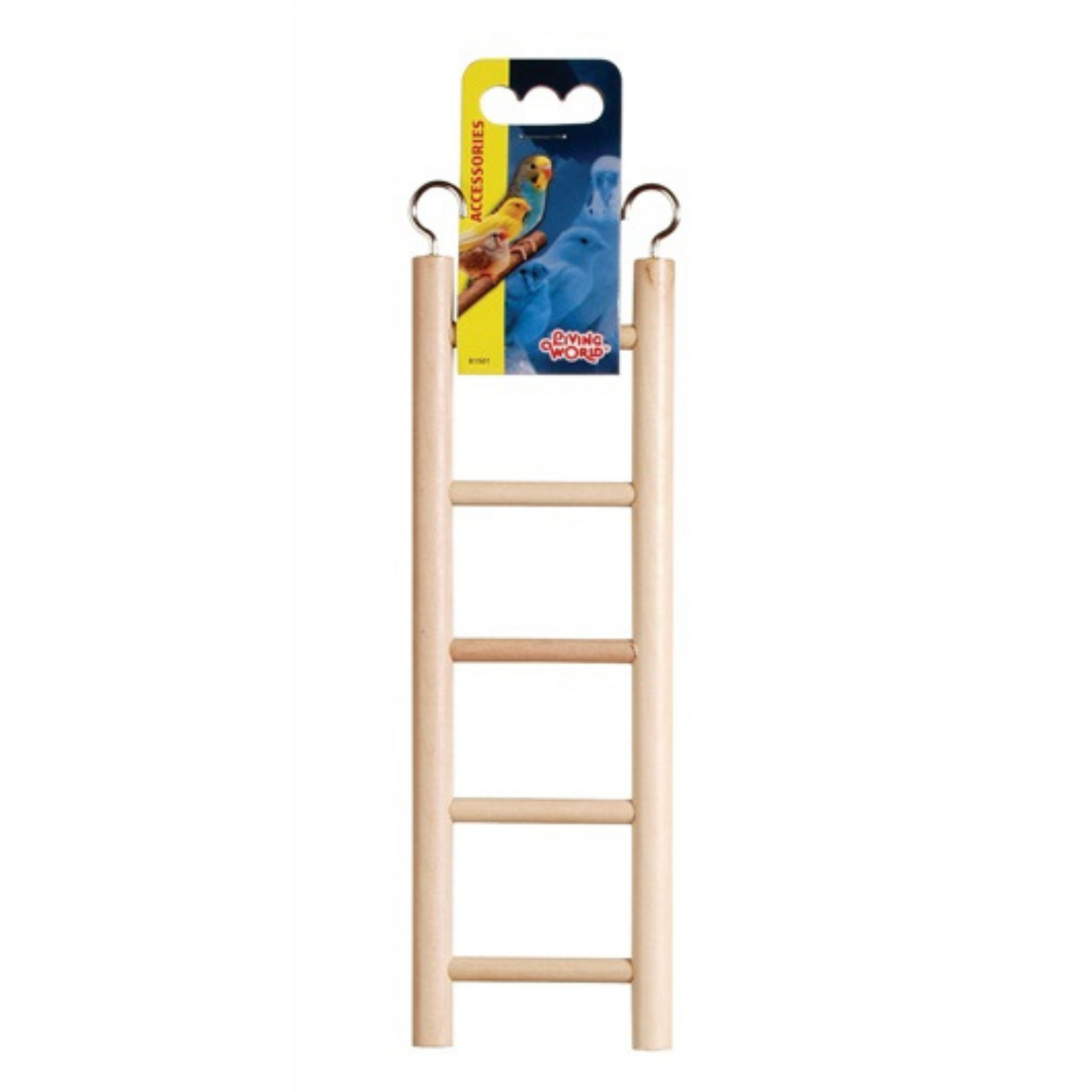 Living World Wood Ladders for Bird Cages(8.75" High - 5 Step Ladder) - DS
