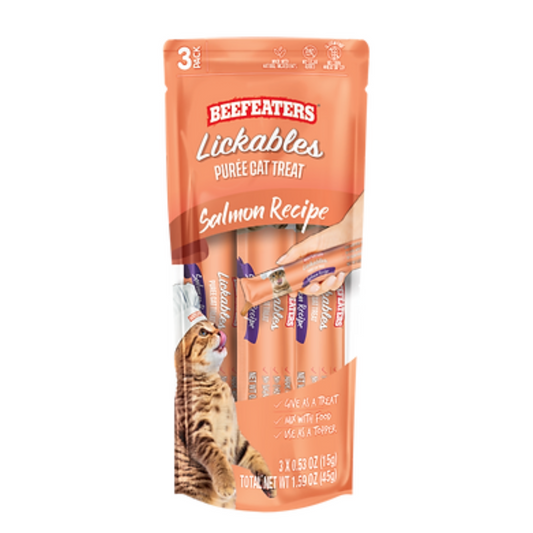 Beefeaters Lickables Salmon Puree Cat Treats - DS