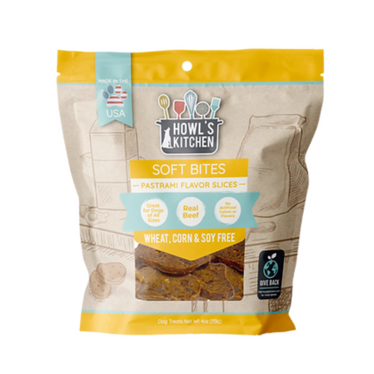 Howls Kitchen Soft Bites Pastrami Flavored Slices - DS