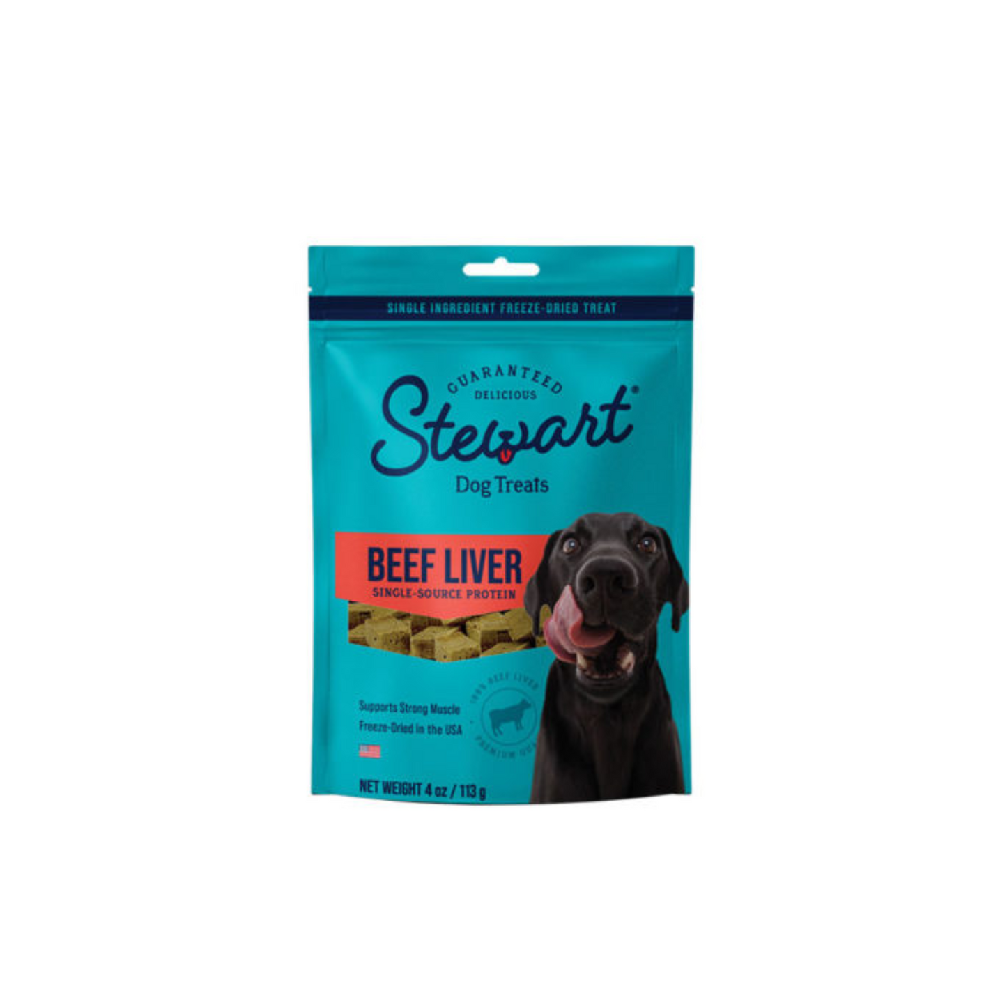 Stewart Freeze Dried Beef Liver Treats Resealable Pouch- 4oz