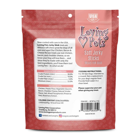 Loving Pets Soft Jerky Sticks Bacon Flavor - DS
