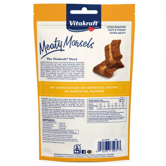 Vitakraft Meaty Morsels Mini Chicken Recipe with Sweet Potato Dog Treat - 4.2 oz - DS