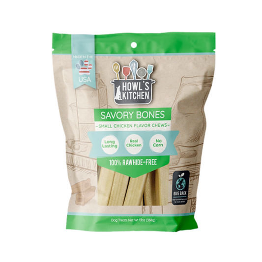 Howls Kitchen Savory Bones Chicken Flavored Chews Small - DS