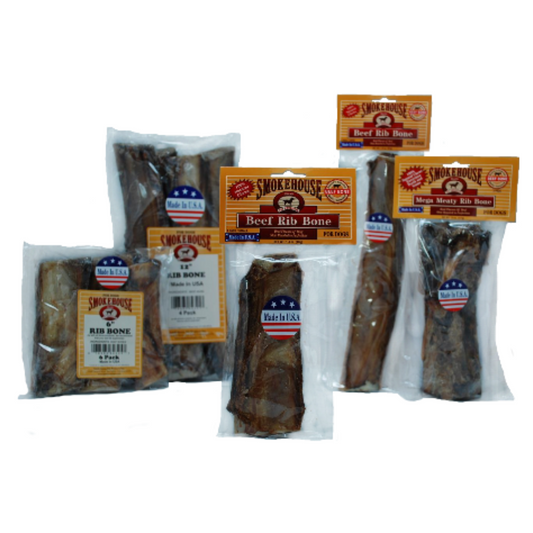 Smokehouse Treats Rib Bone - 6" - DS