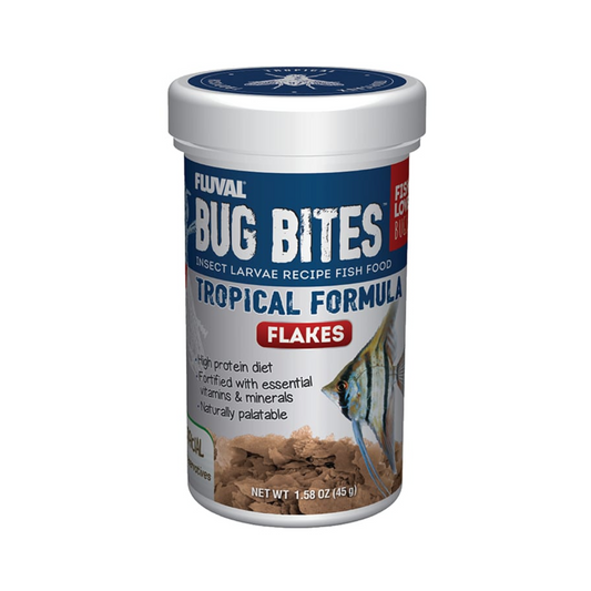 Fluval Bug Bites Tropical Formula Granules for Medium-Large Fish - DS