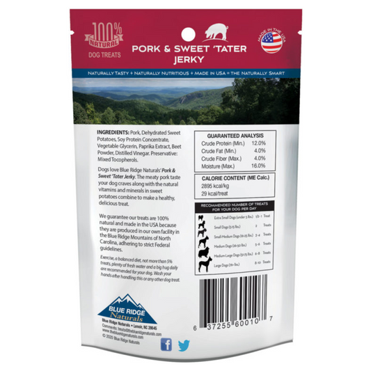 Blue Ridge Naturals Pork & Sweet Tater Jerky - DS