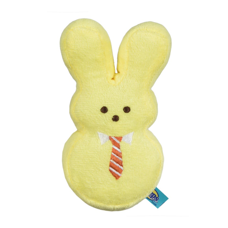 Peeps Plush Bunny Squeaky Toy (Yellow)