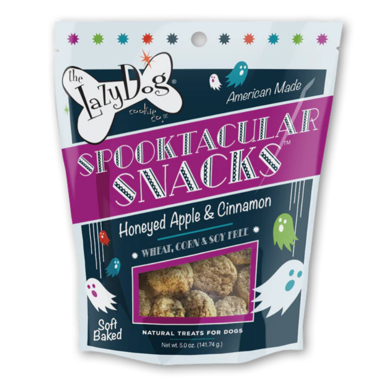 The Lazy Dog Cookie Co. Spooktacular Snacks, Cinnamon Honey and Apple, 5oz