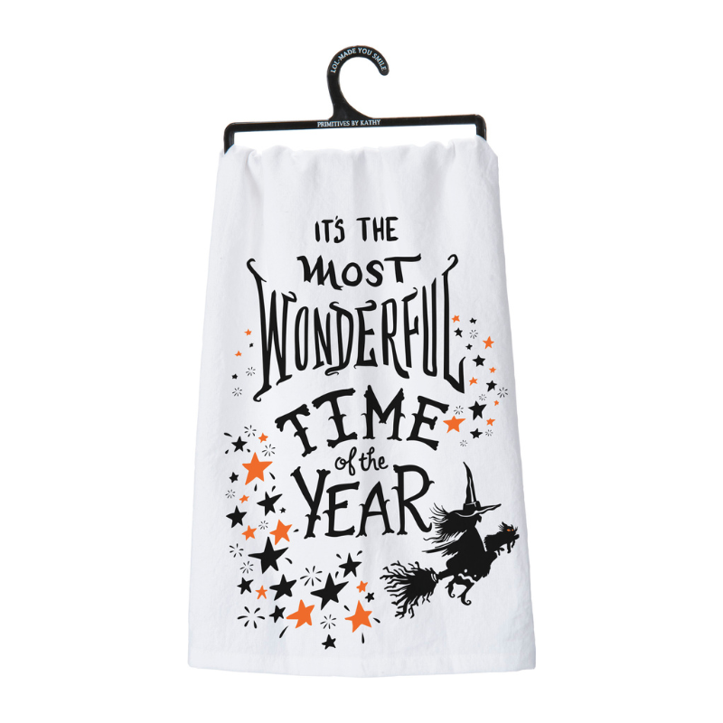 Primitives by Kathy "It's The Most Wonderful Time Of The Year" Halloween Cotton LOL Towel
