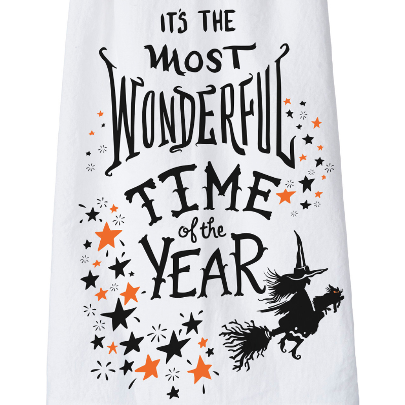 Primitives by Kathy "It's The Most Wonderful Time Of The Year" Halloween Cotton LOL Towel