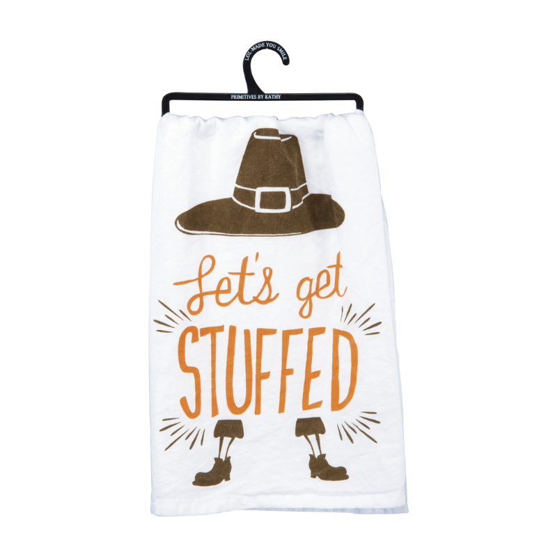 Primitives by Kathy Thanksgiving Dish Towel - Let's Get Stuffed