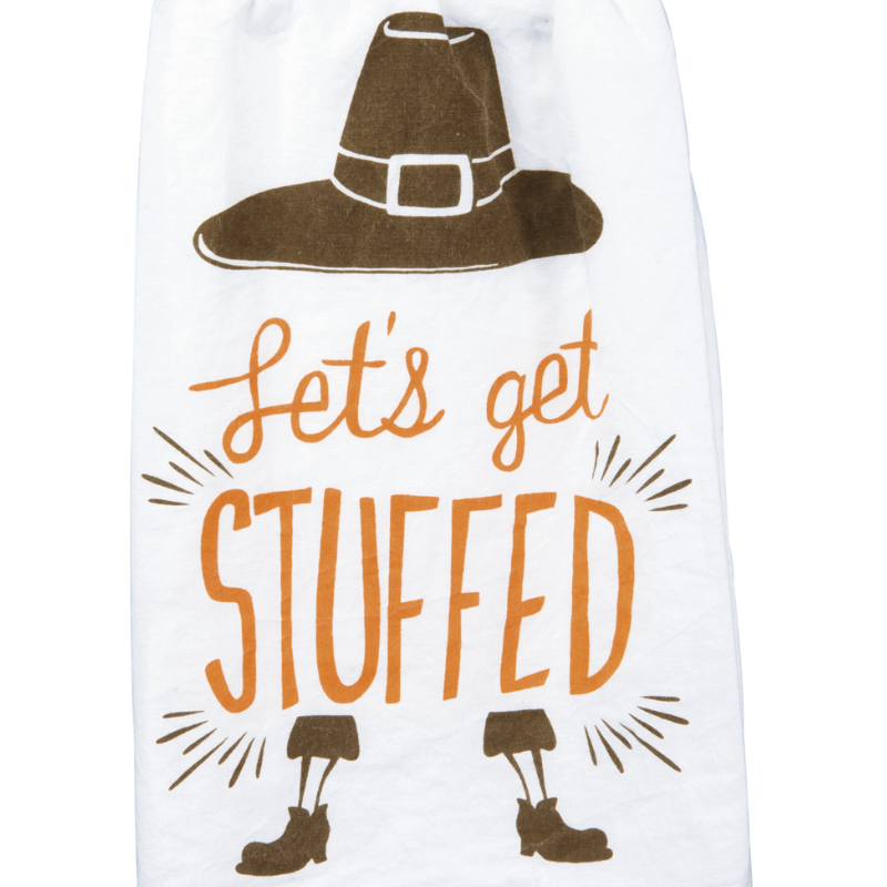 Primitives by Kathy Thanksgiving Dish Towel - Let's Get Stuffed