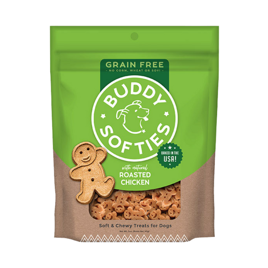 Buddy Biscuits Grain Free Soft & Chewy Dog Treats, Roasted Chicken, 2 Pack, 5oz Each