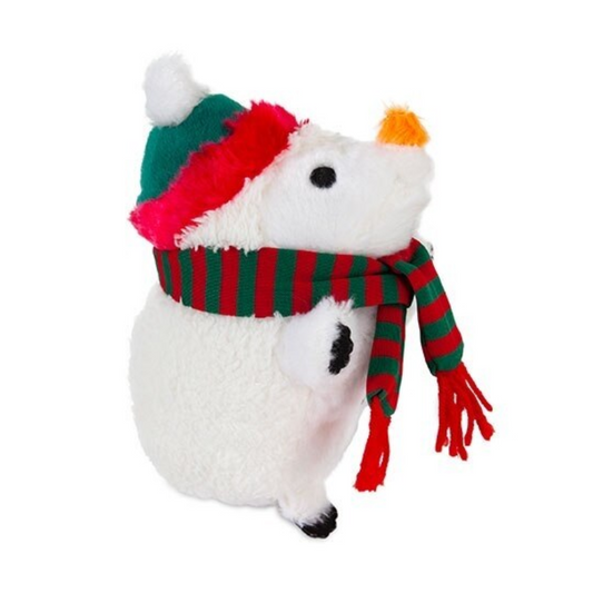 Snowman Heggie Plush Dog Toy