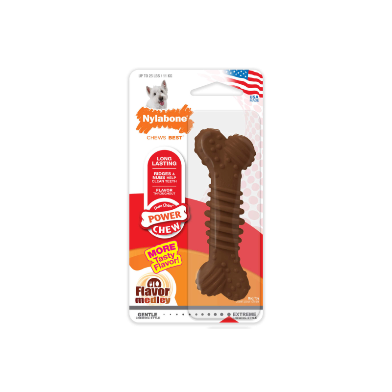 Nylabone Dura Chew Power Chew Bone Flavor Medley Flavor