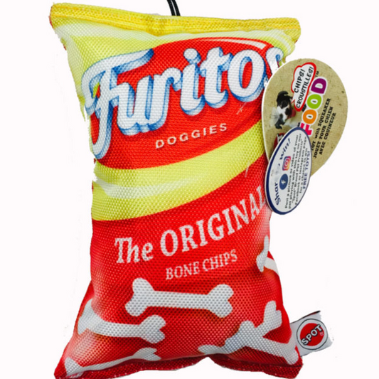 Spot Fun Food Furitos Chips Plush Dog Toy with Squeaker