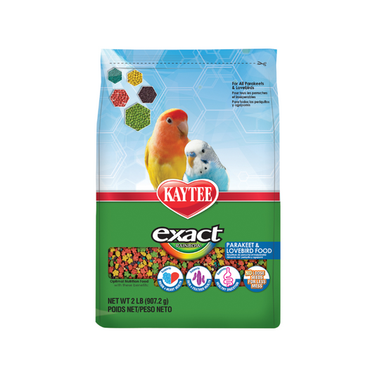 Kaytee Exact Rainbow Parakeet & Lovebird Food- 2lbs