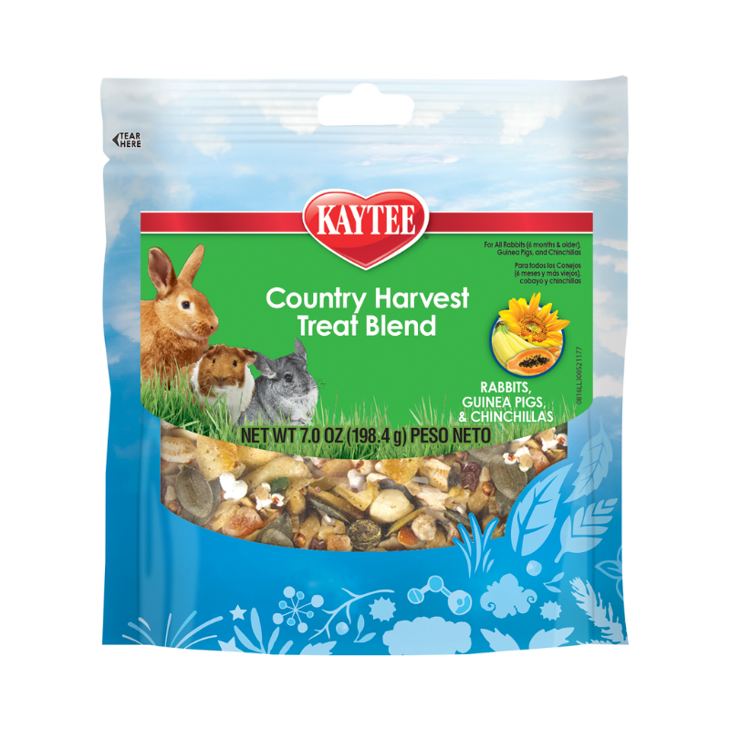 Kaytee Country Harvest Treat Blend - Rabbits, Guinea Pigs & Chinchillas- 8oz