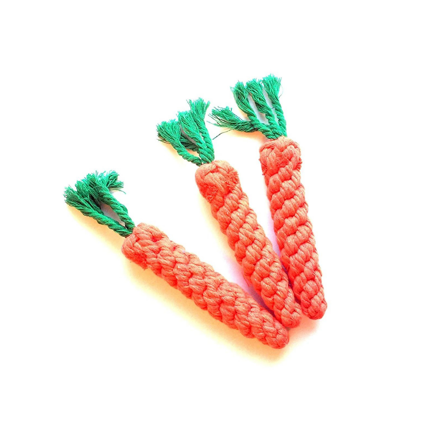 Midlee Rope Carrot Easter Dog Toys