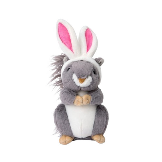 Midlee Easter Squirrel Bunny Plush Large Dog Toy