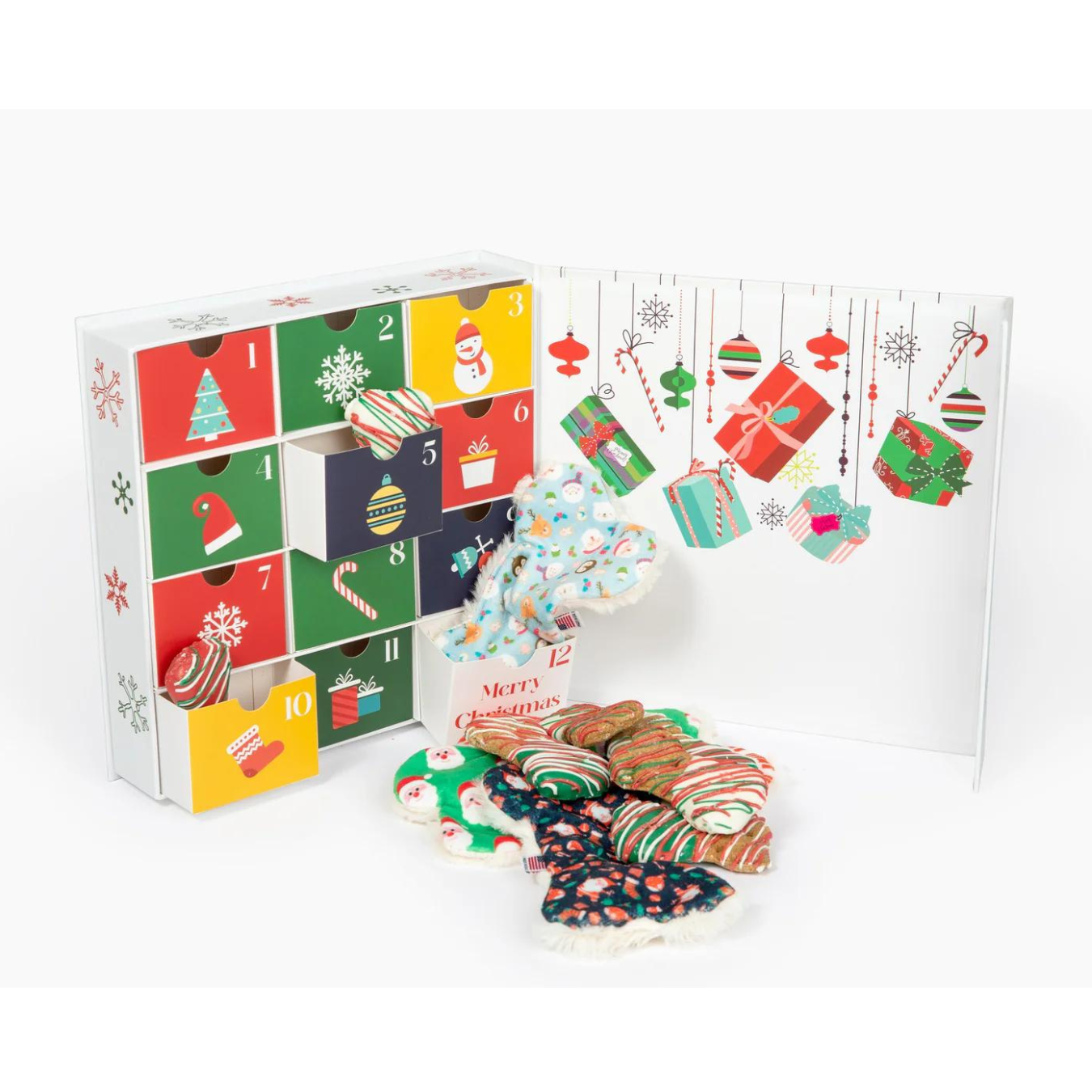 Midlee 12 Days of Christmas Dog Advent Calendar - Treats & Toys