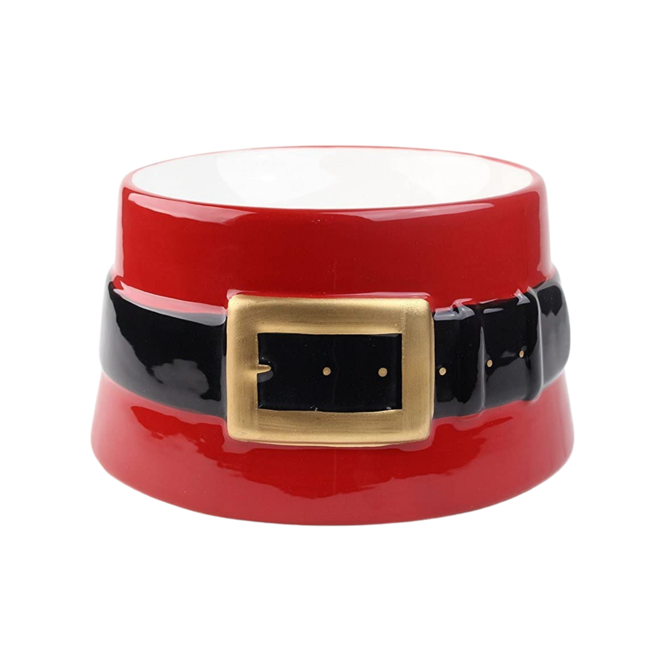 Midlee Santa's Belt Pet Bowl