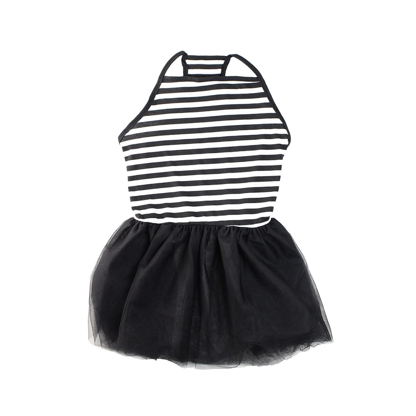 Midlee Elegant Black & White Stripe Tutu Large Dog Dress (XXX-Large) Midlee Elegant Black & White Stripe Tutu Large Dog Dress (XXX-Large)