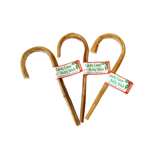 Midlee Candy Cane Dog Bully Sticks Pack of 3