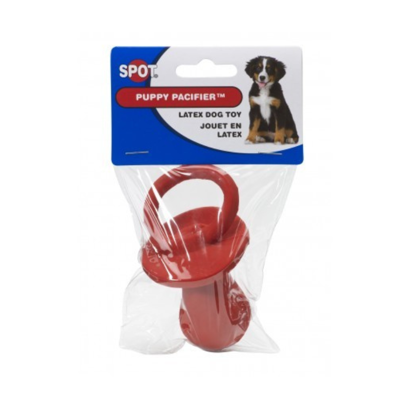 Spot Spotbites Latex Puppy Pacifier - 4" Long- 1 Count- Assorted Colors