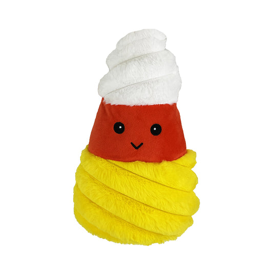 PetLou 12" Candy Corn Squeaky Plush Dog Toy