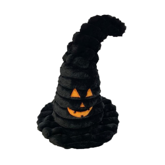 PetLou 15" Halloween Witch Hat Plush Dog Toy