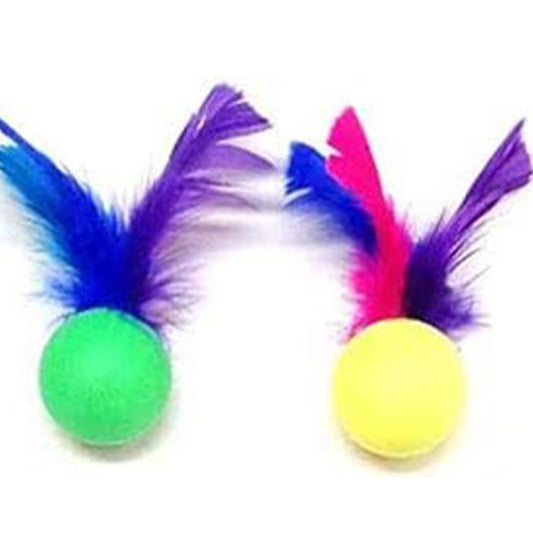 Go Cat Feather Pong Attachment- 1 Unit Assorted Colors