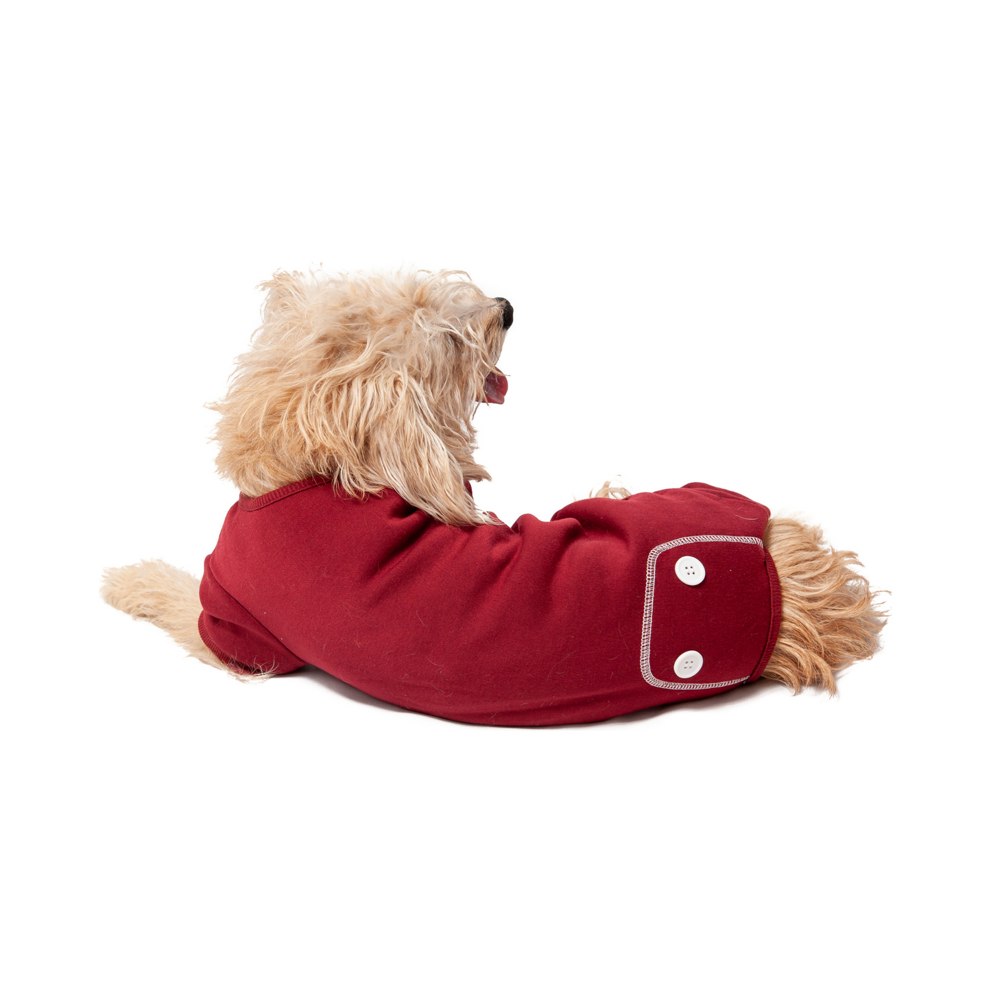 Midlee Burgundy Dog Pajamas (Large)