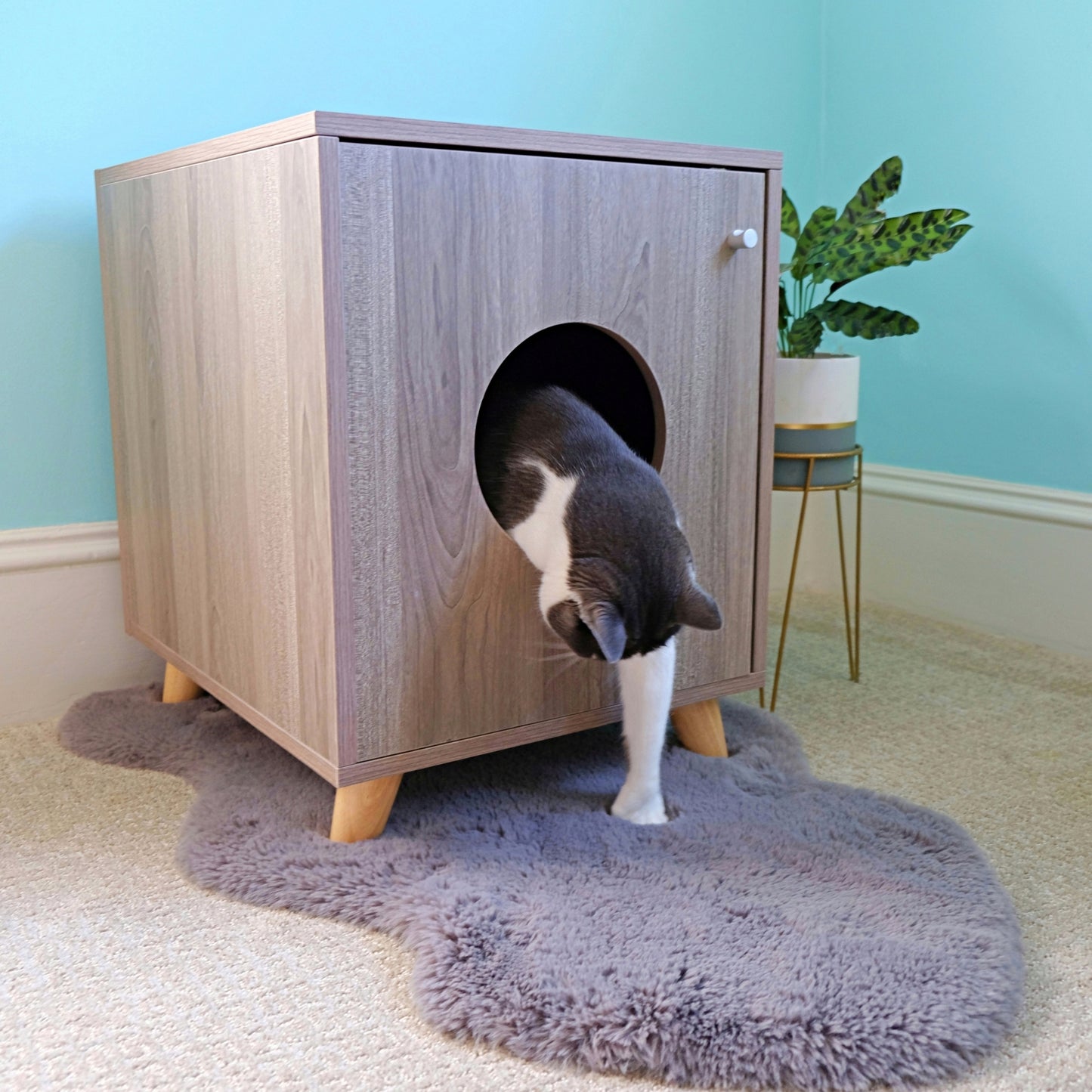 Midlee Hidden Cat Litter Box Furniture Enclosure