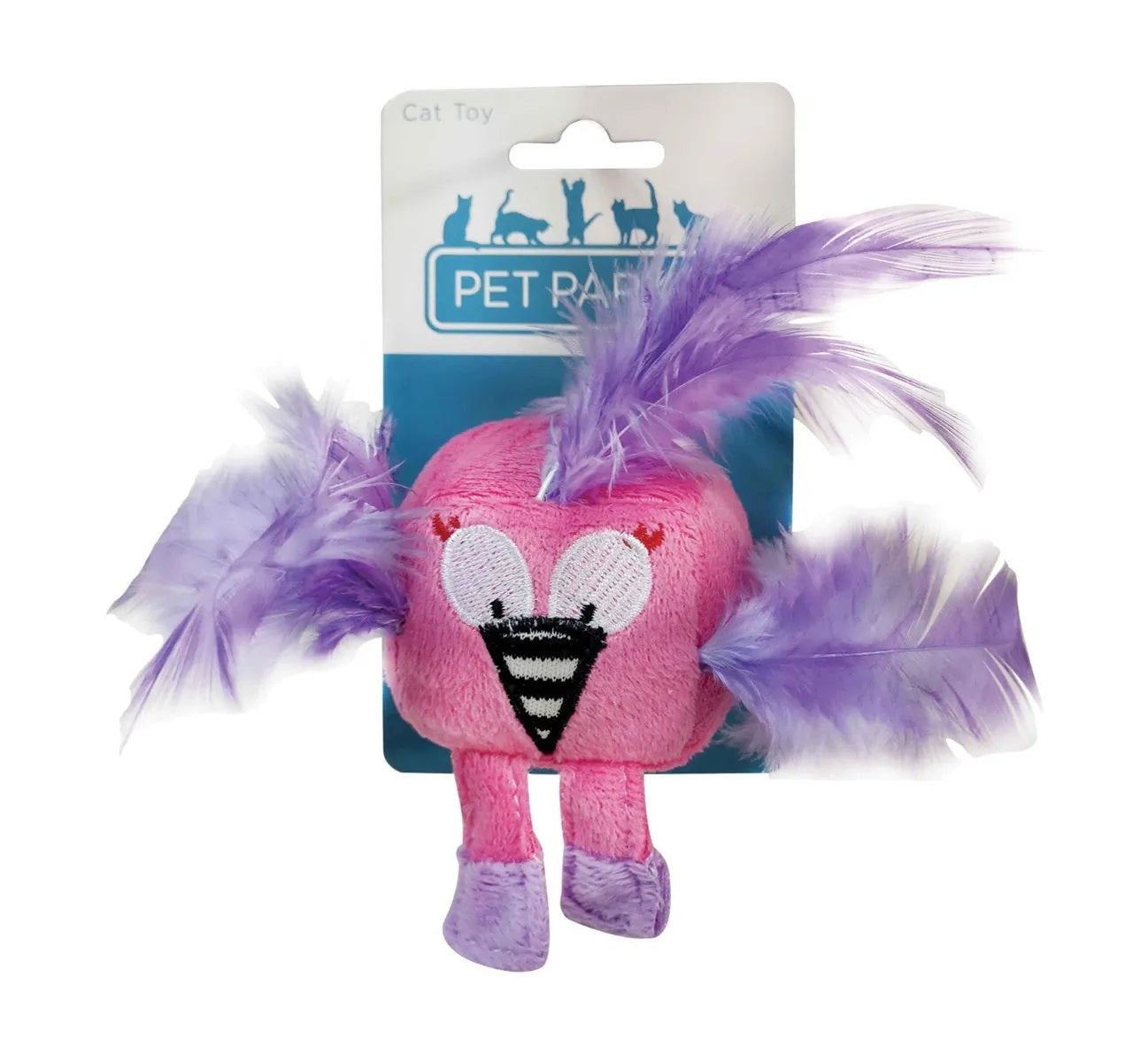 Pet Park Blvd Feathered Flamingo Cat Toy