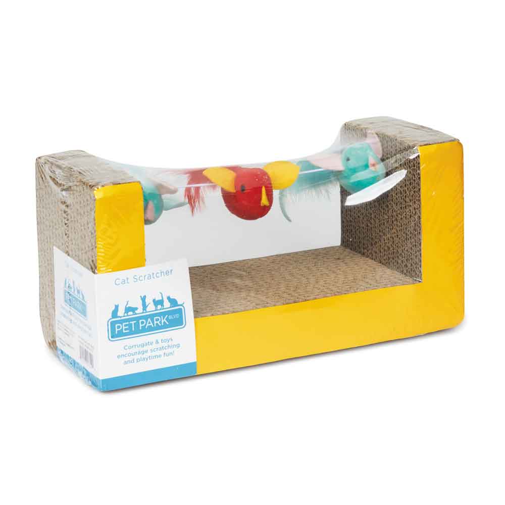 Pet Park Blvd Cat Scratcher With Birds