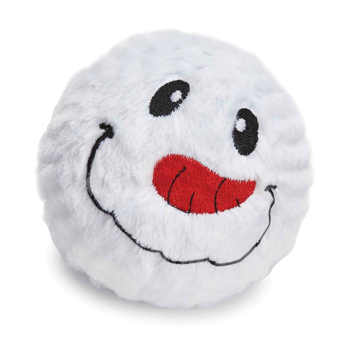 Grriggles Snowman Spikey Squeaker Ball Dog Toy - 4"