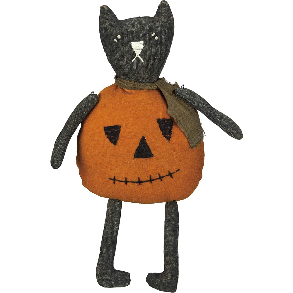 Primitives by Kathy Halloween Jack O'Cat Figurine