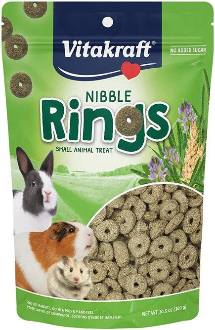 VitaKraft Nibble Rings Small Animal Treats - 10.5 oz