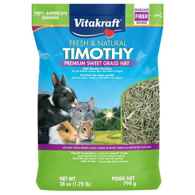 Vitakraft Fresh & Natural Timothy Premium Sweet Grass Hay - 1.75 lbs