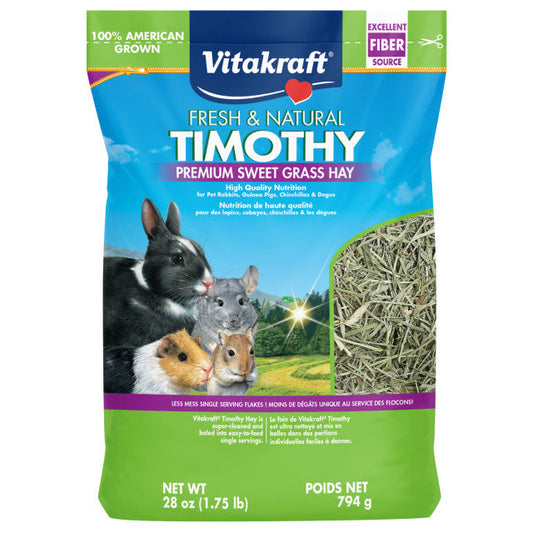 Vitakraft Fresh & Natural Timothy Premium Sweet Grass Hay - 1.75 lbs -DS