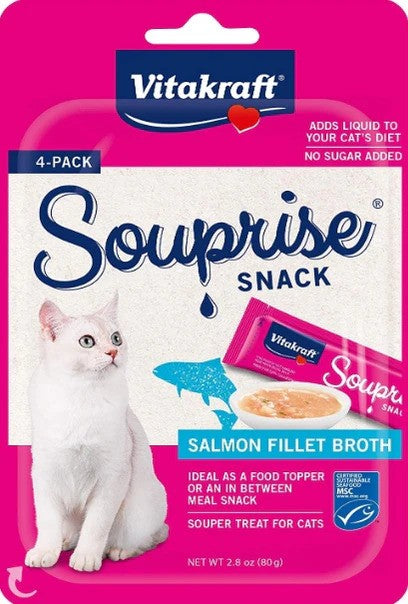 VitaKraft Salmon Souprise Lickable Cat Snack (4 count)