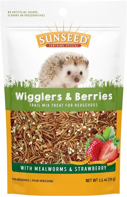 Sunseed Vita Prima Wigglers & Berries Trail Mix Hedgehog Treat - 2.5 oz