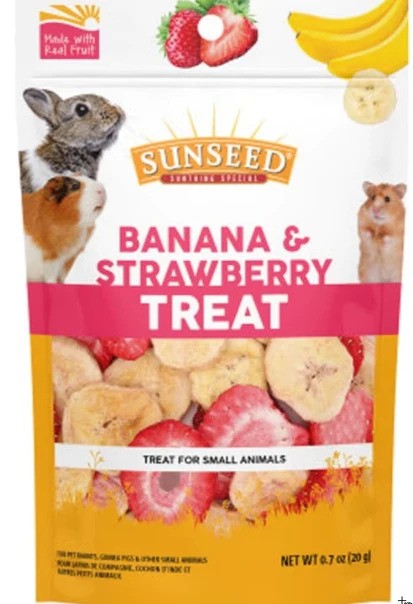 Sunseed Banana and Strawberry Small Animal Treat - 0.7 oz